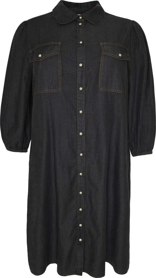 Cassiopeia Gimette Kjole Black Wash BM: S:120 M:130 L:140 XL:150 LG:120 Vejl. 400,-