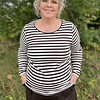 Only Chili Langærmet Stribet Basis Bluse Brun/Råhvid LG:70 Vejl. 159,95