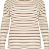 Cassiopeia Sisane Stribet Ribbet Bluse Rosa Combi LG:75 Vejl. 300,-