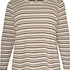 Cassiopeia Sisane Stribet Ribbet Bluse Earth Combi LG:75 Vejl. 300,-