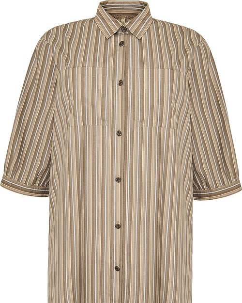 Cassiopeia Sonette Stribet Kjole Brun Combi BM: S:120 M:130 L:140 XL:150 LG:110 Vejl. 350,-