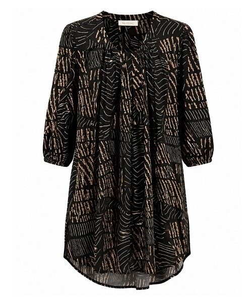 Vanting 9920 Tunic Sort M/Print BM: S:125 M:135 L:145 XL:155 LG:100 Vejl. 389,95