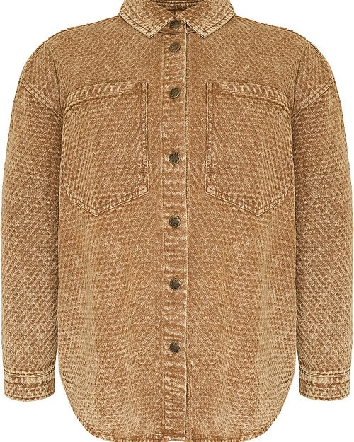 Cassiopeia Zeldina Oversize Jakke M/Struktur Brown Wash BM: S:135 M:145 L:155 XL:165 LG:75 Vejl. 549,-
