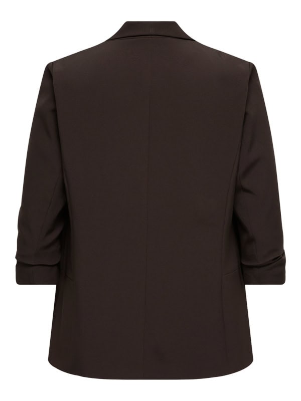 Only Elly 3/4 Åben Blazer Jakke Brun BM: 42:115 44:120 46:125 48:130 50:135 52:140 54:145 LG:80 Vejl. 399,95 - Billede 4