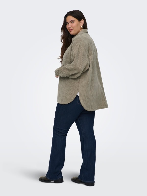 Only Janine-Rai Fløjls Skjorte Jakke Sand BM: S:130 M:140 L:150 XL:160 LG:75/85 Vejl. 379,95 - Billede 2