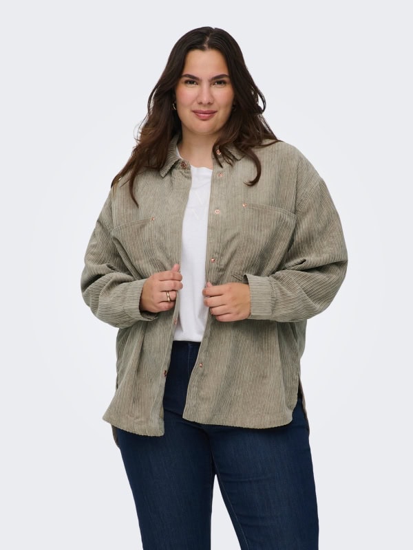 Only Janine-Rai Fløjls Skjorte Jakke Sand BM: S:130 M:140 L:150 XL:160 LG:75/85 Vejl. 379,95
