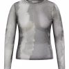 Only Jungle Mesh Bluse M/Print Grøn Combi Vejl. 179,95