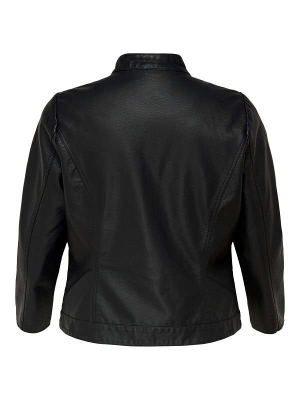 Only Robber Imiteret læder Jakke Sort BM: 46:120 48:125 50:130 52:135 54:140 LG:68 Vejl. 399,95 - Billede 4