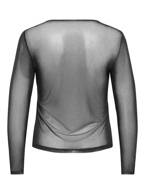 Only Opus Mesh Bluse M/Glimmer Sten Sort Vejl. 199,95 - Billede 2