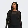Only Opus Mesh Bluse M/Glimmer Sten Sort Vejl. 199,95