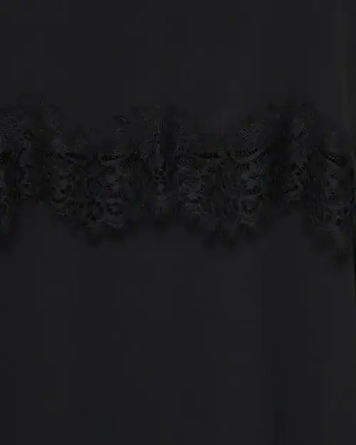 Only Yra Singlet Lace Top Sort BM: 42:110 44:115 46:120 48:125 50:130 52:135 54:140 LG:80 Vejl. 299,95 - Billede 3