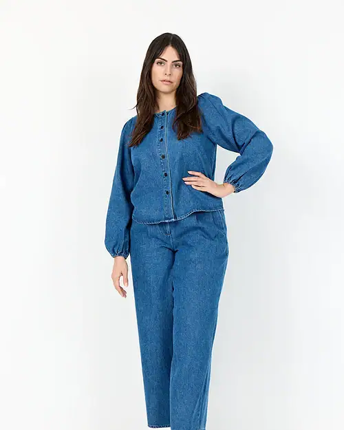 Wasabi Jane 2 Denim Skjorte Medium Blå BM: 44:120 46/48:130 50/52:140 54/56:150 LG:70 Vejl. 499,95 - Billede 4