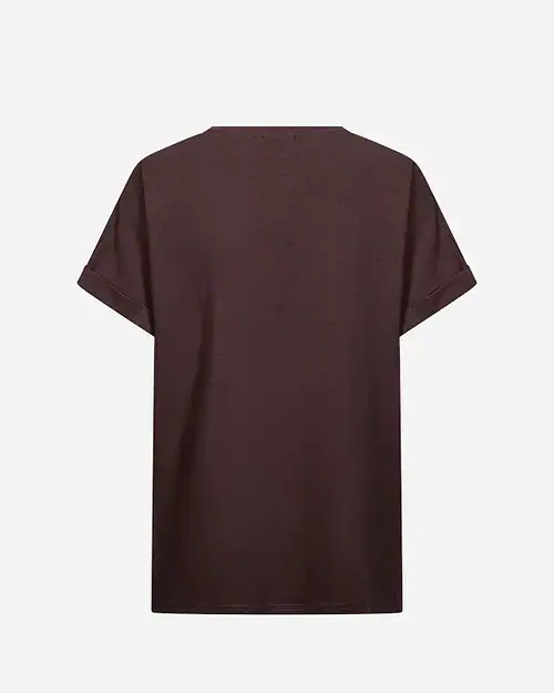 Alternative view of Wasabi Helene 5 T-Shirt Chocolate Plum - Mørke Brun M/Tekst BM: 42:120 44:125 46/48:130 50/52:140 54/56:150 LG:75 Vejl. 169,95