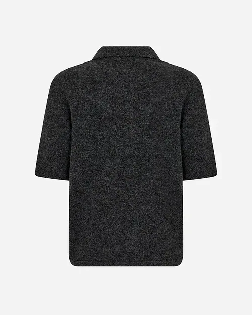 Wasabi Tonja 24 Kortærmet Strik Cardigan M/Uld Grå Melange BM: 42:110 44:115 46/48:120 50/52:130 54/56:140 LG:70 Vejl. 399,95 - Billede 5