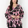 Wasabi Athalia 2 Langærmet Bluse Bladprint Sort/Creme/Bordeaux/Rosa BM: 44:125 46/48:135 50/52:145 54/56:155 58:165 LG:95 Vejl. 349,95