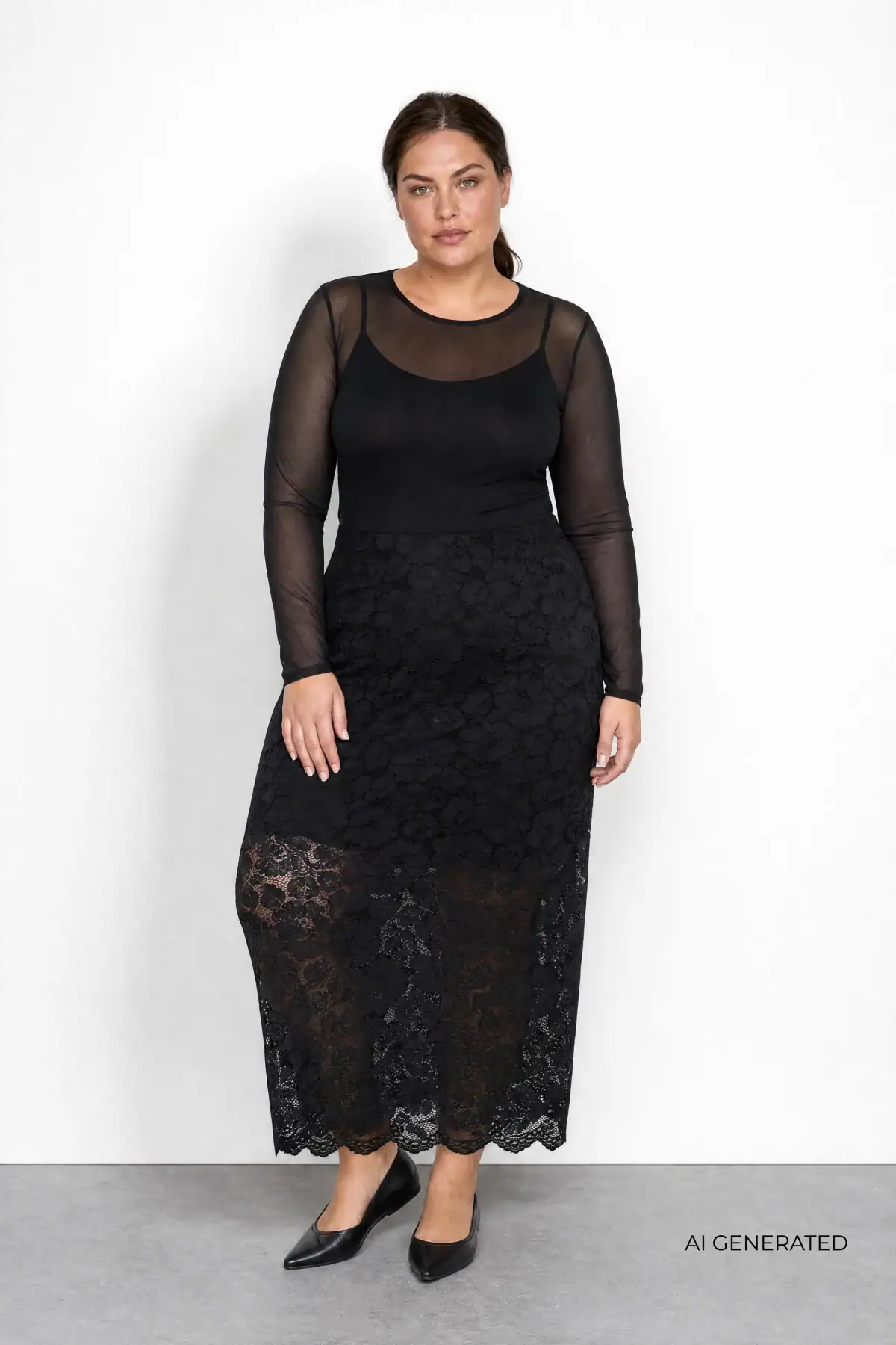 Wasabi Tinja 1 Mesh Bluse Sort Vejl.199,95 - Billede 2