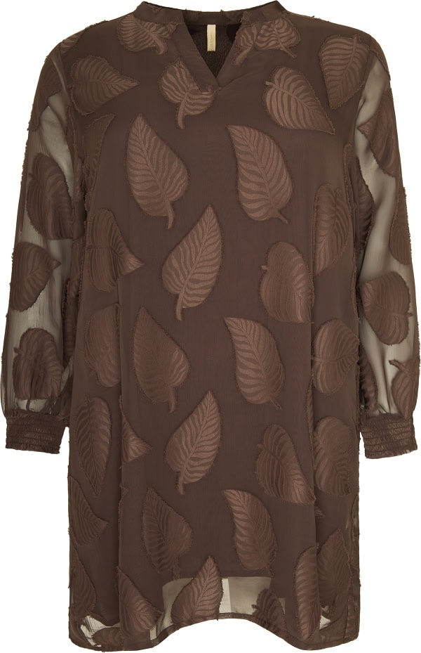 Cassiopeia Beatrice Tunic M/Blade Print Brun BM: S:120 M:130 L:140 XL:150 LG:95 Vejl. 450,-