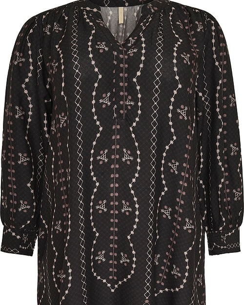 Cassiopeia Belissa Kjole M/Print Sort BM: S:120 M:130 L:140 XL:150 LG:105 Vejl. 459,-