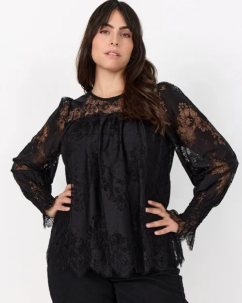 Wasabi Klea 1 Blonde Bluse Sort BM: 42:120 44:125 46/48:130 50/52:140 LG:75 Vejl. 399,95 - Billede 3