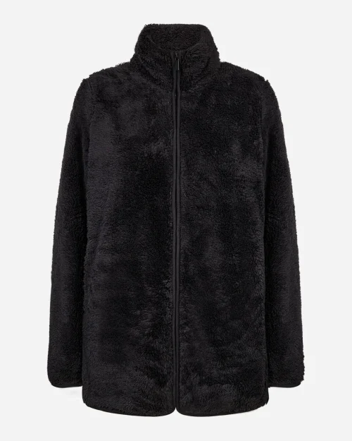 Wasabi Kristie 1 Bamse Jakke Cardigan M/Lynlås Sort BM: 42:115 44:125 46/48:135 50/52:145 54/56:155 LG:80 Vejl. 399,95