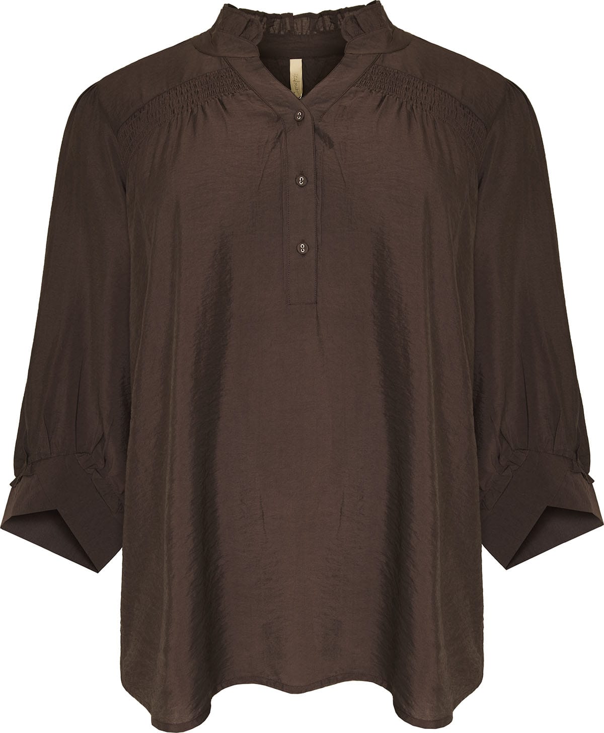 Cassiopeia Elsissa Bluse Brun BM: S:120 M:130 L:140 XL:150 LG:78 Vejl. 400-,