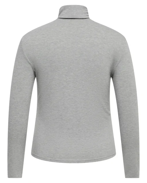Only Sia Rollneck Bluse Grå M/Silk & Uld Vejl. 179,95 - Billede 2