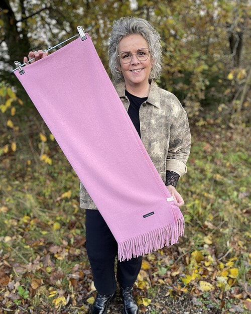Vanting Tørklæde M/Cashmere Light Pink 180x70 cm Vejl. 149,95 - Billede 2