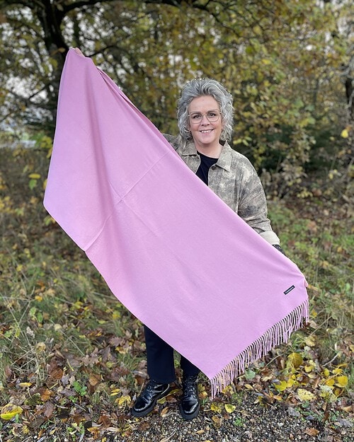 Vanting Tørklæde M/Cashmere Light Pink 180x70 cm Vejl. 149,95 - Billede 3