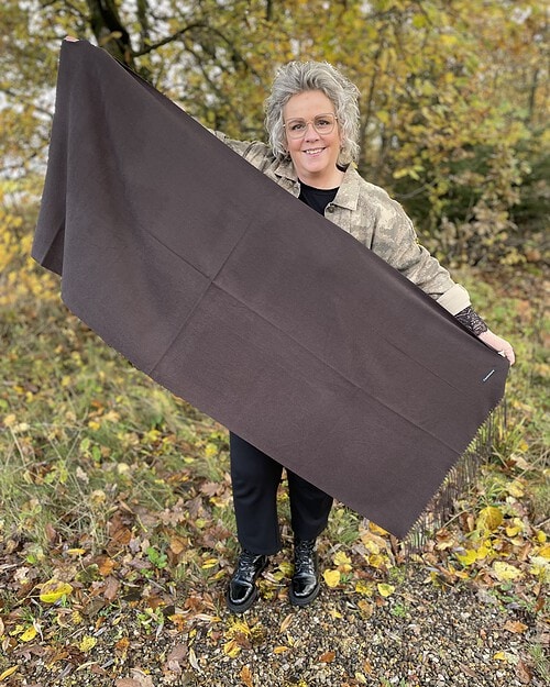 Vanting Tørklæde M/Cashmere Mørk Brun 180x70 cm Vejl. 149,95 - Billede 2