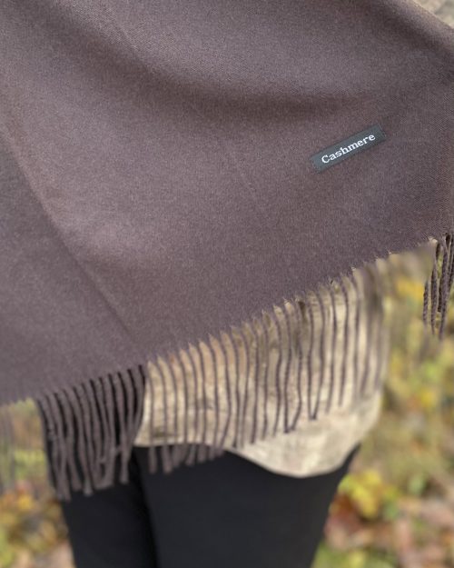 Vanting Tørklæde M/Cashmere Mørk Brun 180x70 cm Vejl. 149,95 - Billede 3