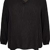 Cassiopeia Umina Bluse Sort M/Glimmer Strib BM: S:125 M:135 L:145 XL:155 LG:78 Vejl. 349,-