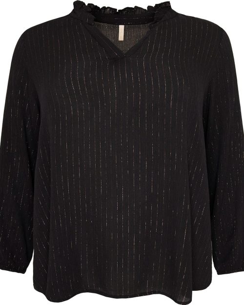 Cassiopeia Umina Bluse Sort M/Glimmer Strib BM: S:125 M:135 L:145 XL:155 LG:78 Vejl. 349,-