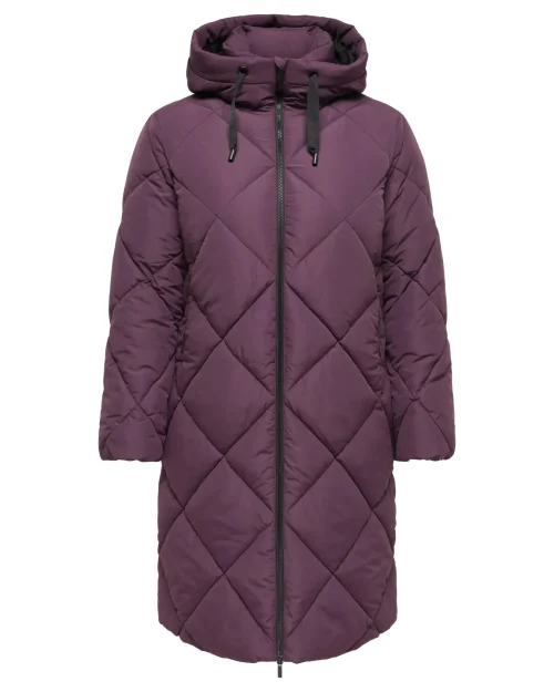 Only Maggi Long Hood Puffer Jakke Quilted Blomme BM: S:125 M:135 L:145 XL:155 LG:110 Vejl. 699,95